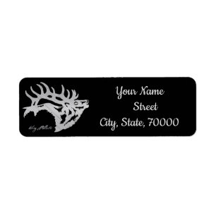 Bull Elk Label
