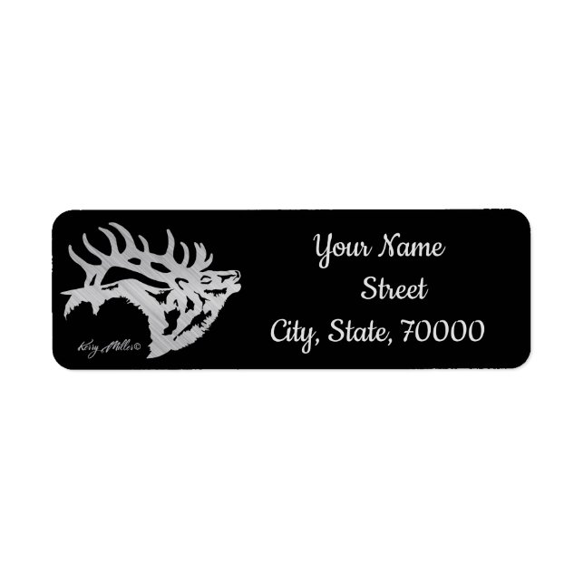 Bull Elk Label (Front)