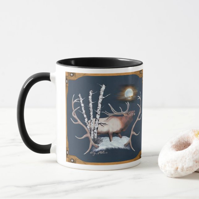 Bull Elk Mug (With Donut)