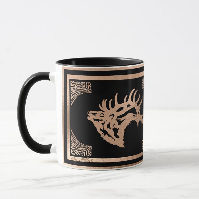 Bull Elk Mug (Left)