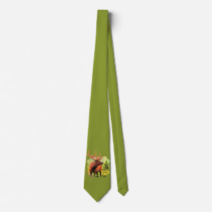 Bull Elk Wildlife Tie