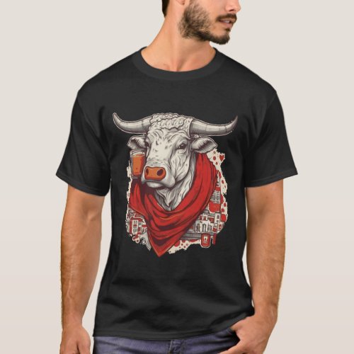 Bull feria beer euskadi and basque country T_Shirt