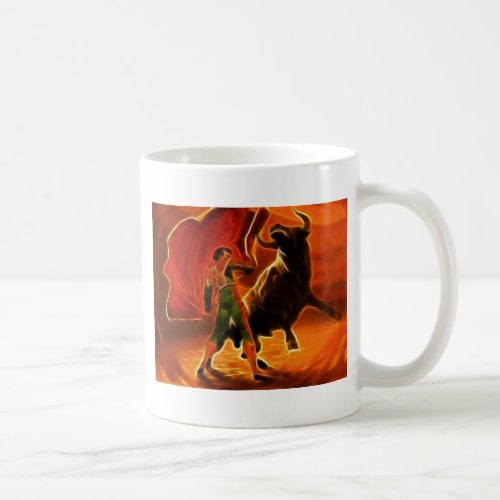 Bull Fighter And El Toro Coffee Mug