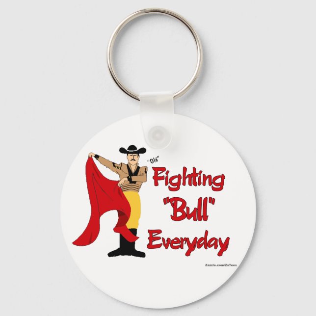 Bull Fighter Keychain (Front)