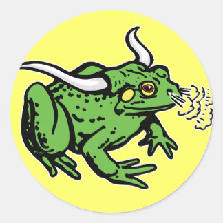 Bull Frog by Mudge Studios Classic Round Sticker