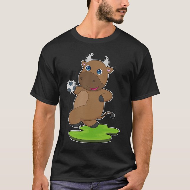 Bull Handball player Handball Sports T-Shirt (Front)