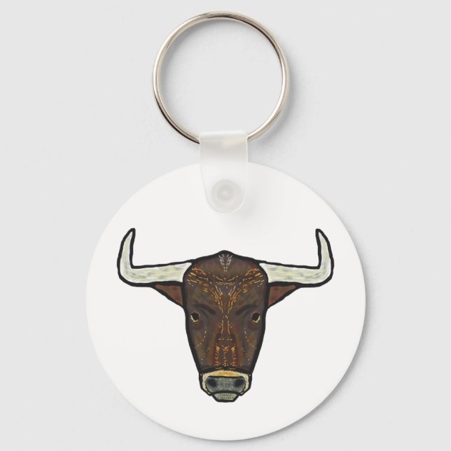 Bull Head Keychain (Front)