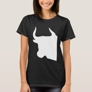 Bull Head Silhouette Bull Neck Bull Horns Zodiac S T-Shirt