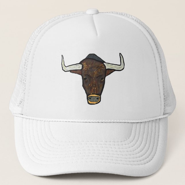 Bull Head Trucker Hat (Front)