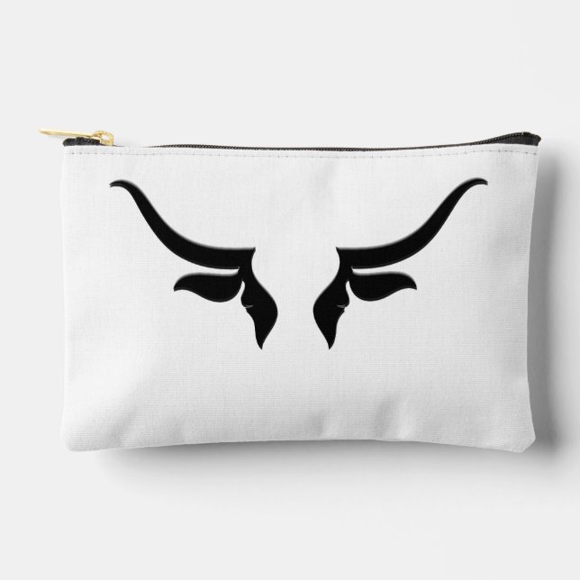 Bull Horns  Accessory Pouch (Front)