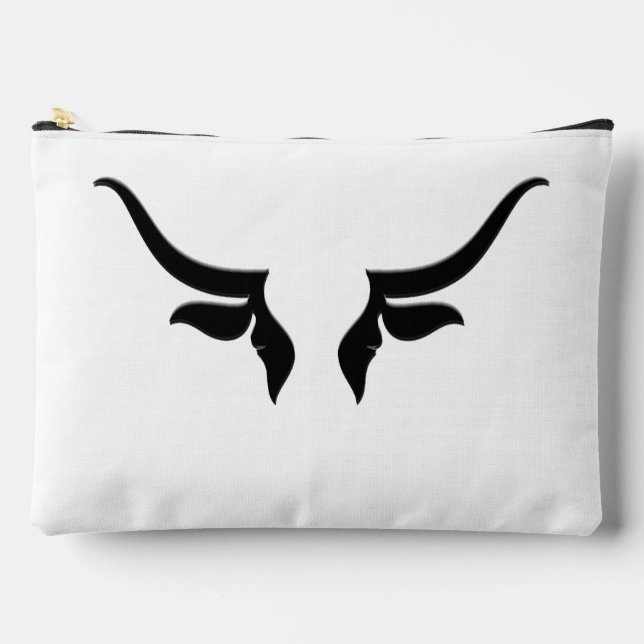 Bull Horns  Accessory Pouch (Front)