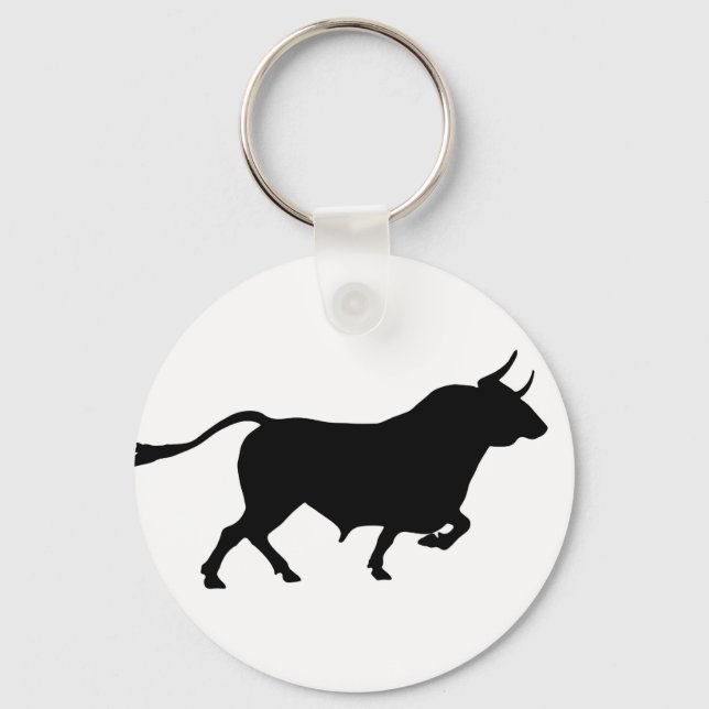 Bull Image Keychain (Front)