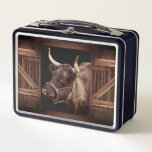 Bull In The Barn Metal Lunch Box at Zazzle