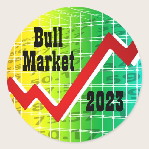 Bull Market 2023 Classic Round Sticker