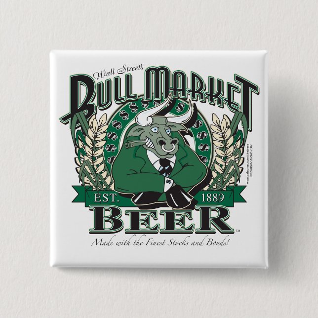 Bull-Market-CNBC-LARGE Pinback Button (Front)
