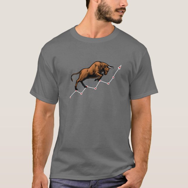 BULL MARKET IN STOCK EXCHANGE, MAKE PROFITS T-Shirt (Front)
