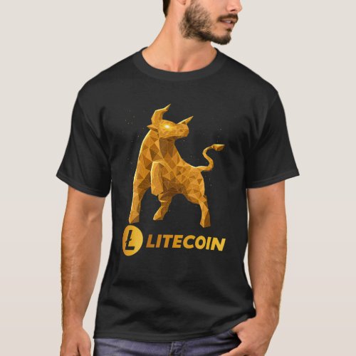 Bull Market Litecoin LTC Coin To The Moon Crypto T T_Shirt