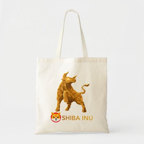 Bull Market Shiba Inu SHIB Crypto Coin HODL Tote Bag