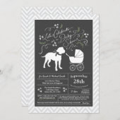 Bull Mastiff Dog Baby Shower Invitation (Front/Back)