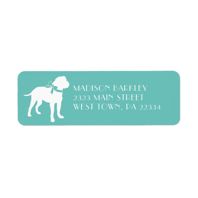 Bull Mastiff Dog Puppy Bullmastiff Label (Front)