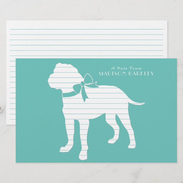 Bull Mastiff Dog Puppy Bullmastiff Stationery (Front/Back)