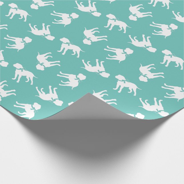 Bull Mastiff Dog Puppy Bullmastiff Wrapping Paper (Corner)
