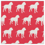 Bull Mastiff Dog Silhouette Pet Bullmastiff Red Fabric
