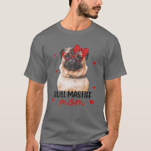 Bull Mastiff Mama Dog Bandana Dog Lover Gifts T-Shirt