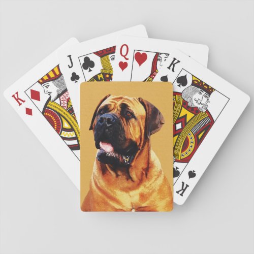 Bull Mastiff Playing Cards