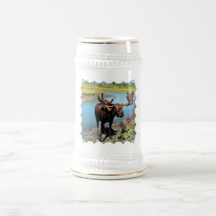 Bull Moose Beer Stein