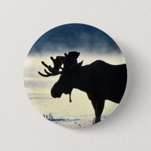 Bull moose button