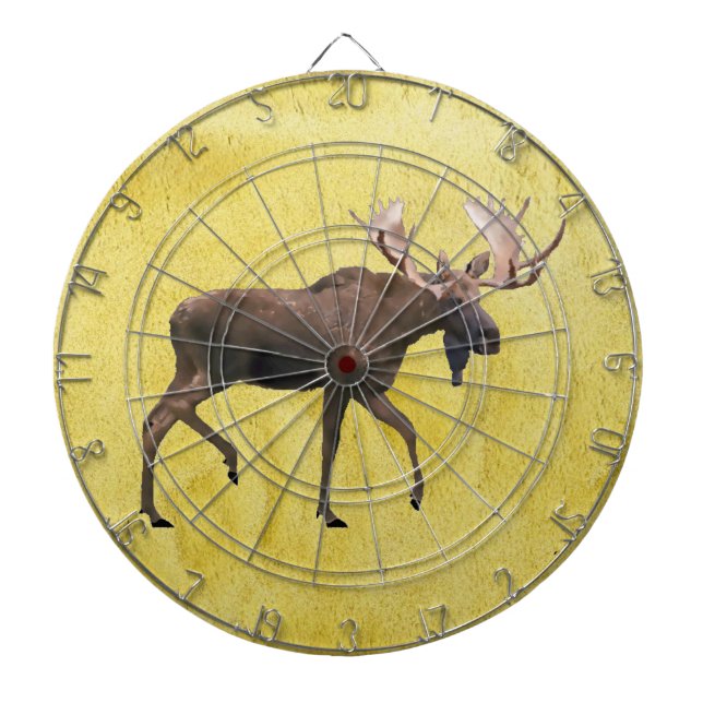 Bull Moose Dartboard With Darts (Front)