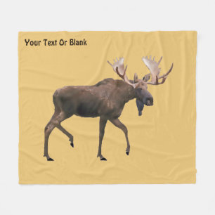 Bull Moose Fleece Blanket