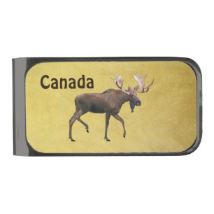 Bull Moose Gunmetal Finish Money Clip