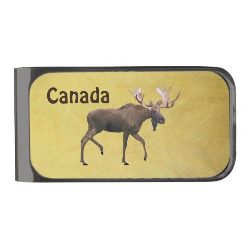 Bull Moose Gunmetal Finish Money Clip