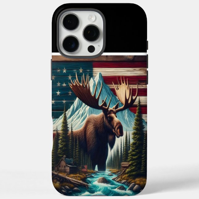 Bull Moose In The Wild Case-Mate iPhone Case (Back)