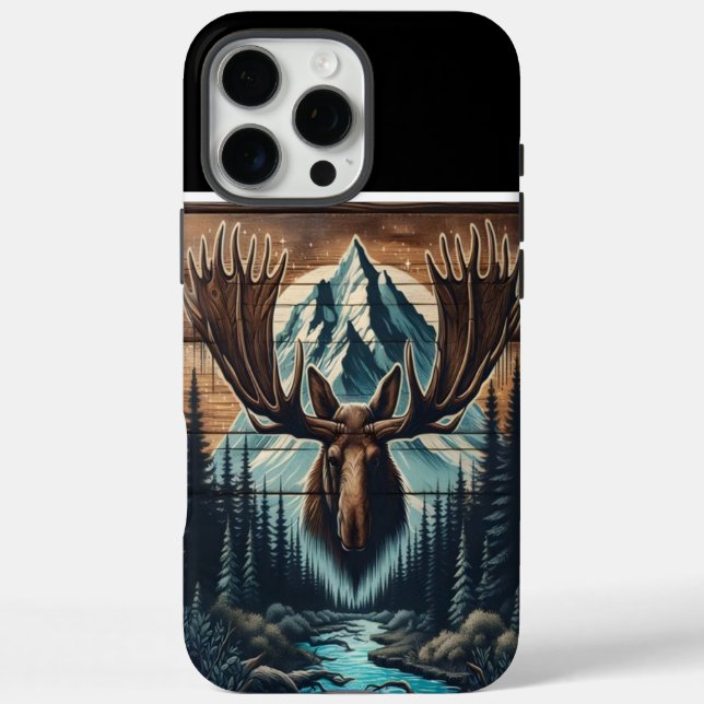 Bull Moose Mountain Lighter Case-Mate iPhone Case (Back)