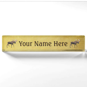 Bull Moose Nameplate