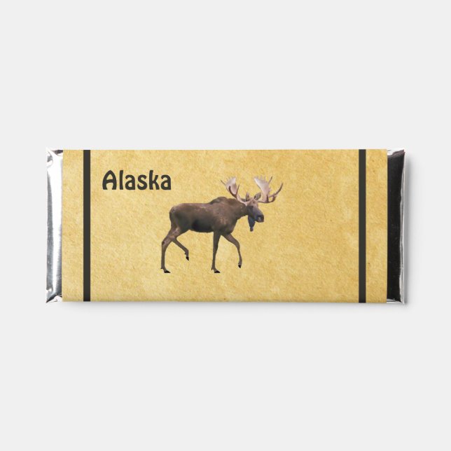 Bull Moose On Old Paper Hershey Bar Favors (Front)