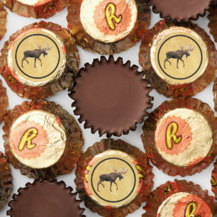 Bull Moose On Old Paper Reese's Peanut Butter Cups