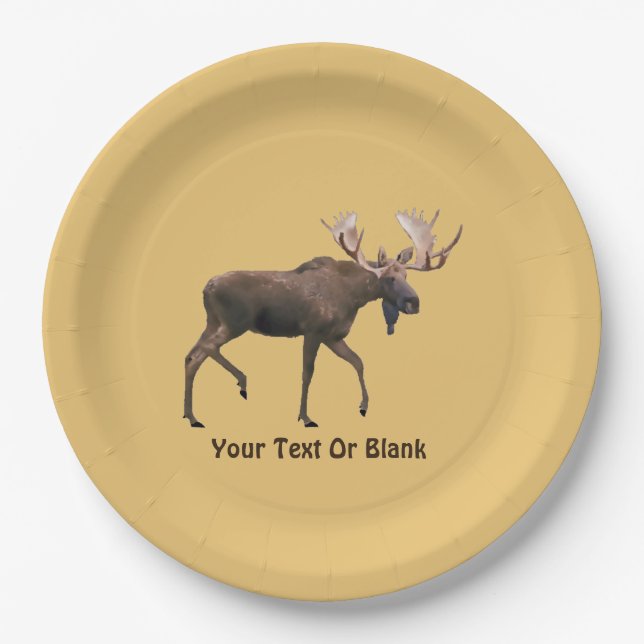 Bull Moose Paper Plates (Front)