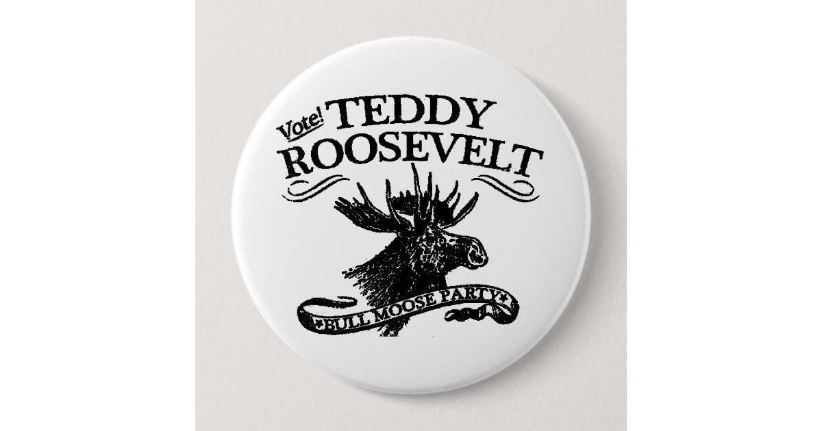 Bull Moose Party Button Zazzle Com