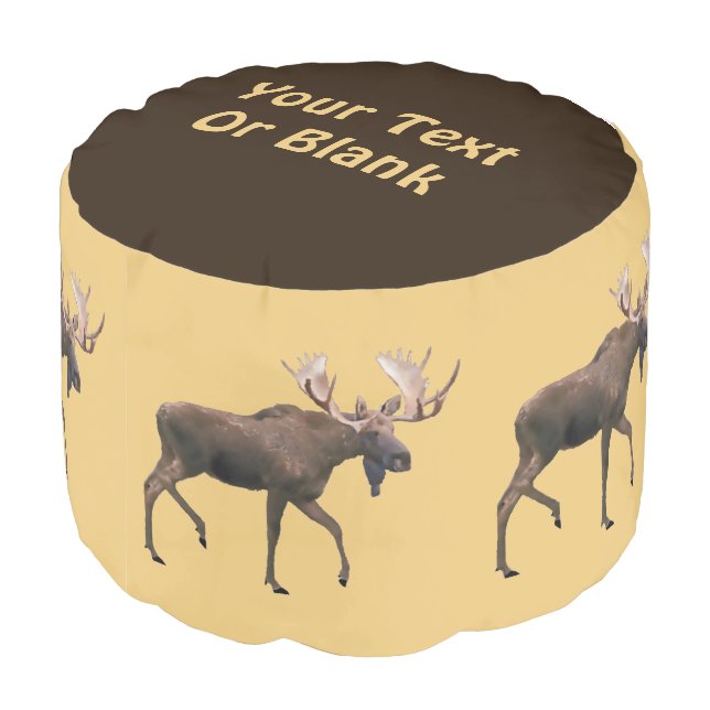 Bull Moose Pouf (Angled Back)