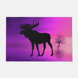 Bull Moose Silhouette Doormat
