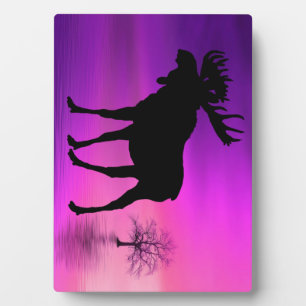 Bull Moose Silhouette Plaque
