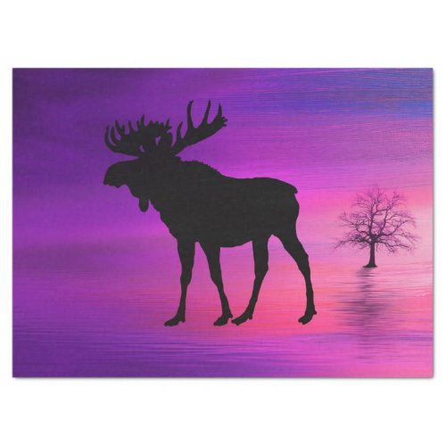 Bull Moose Silhouette Tissue Paper