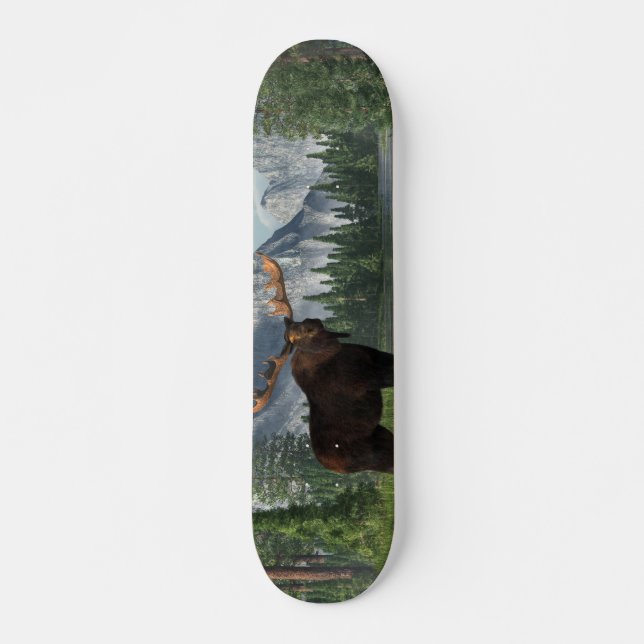Bull Moose Skateboard Deck (Front)