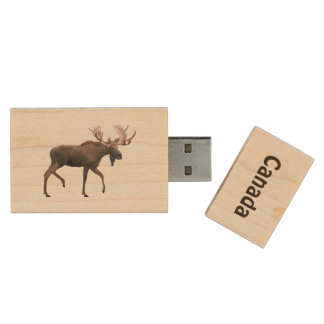 Bull Moose Wood USB Flash Drive