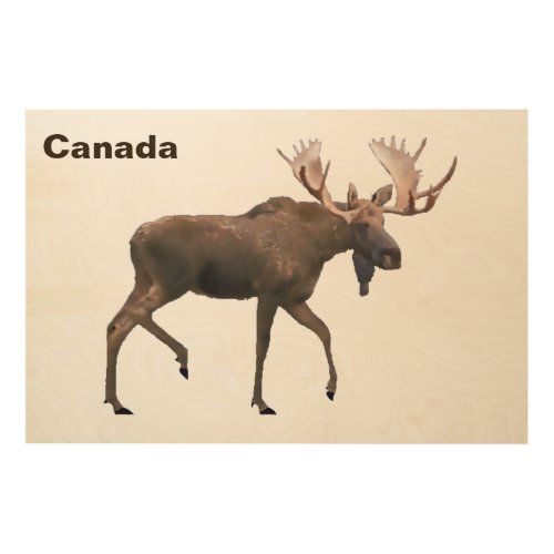 Bull Moose Wood Wall Decor