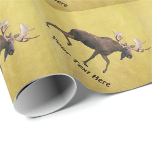 Bull Moose Wrapping Paper